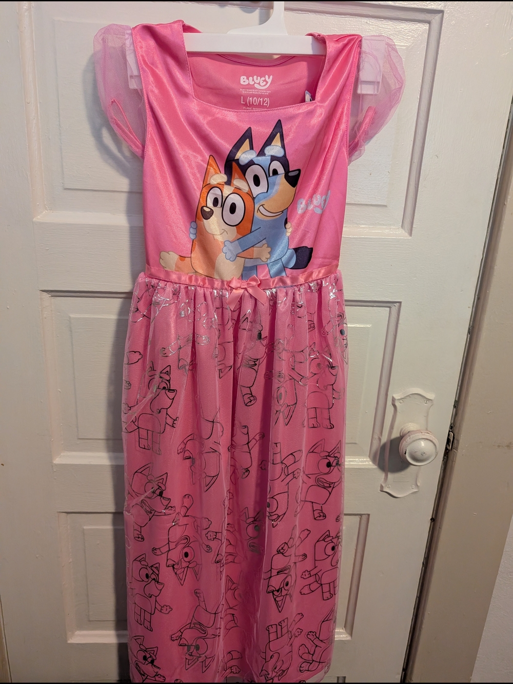 Disney Pink Bluey Character Girls Nightgown